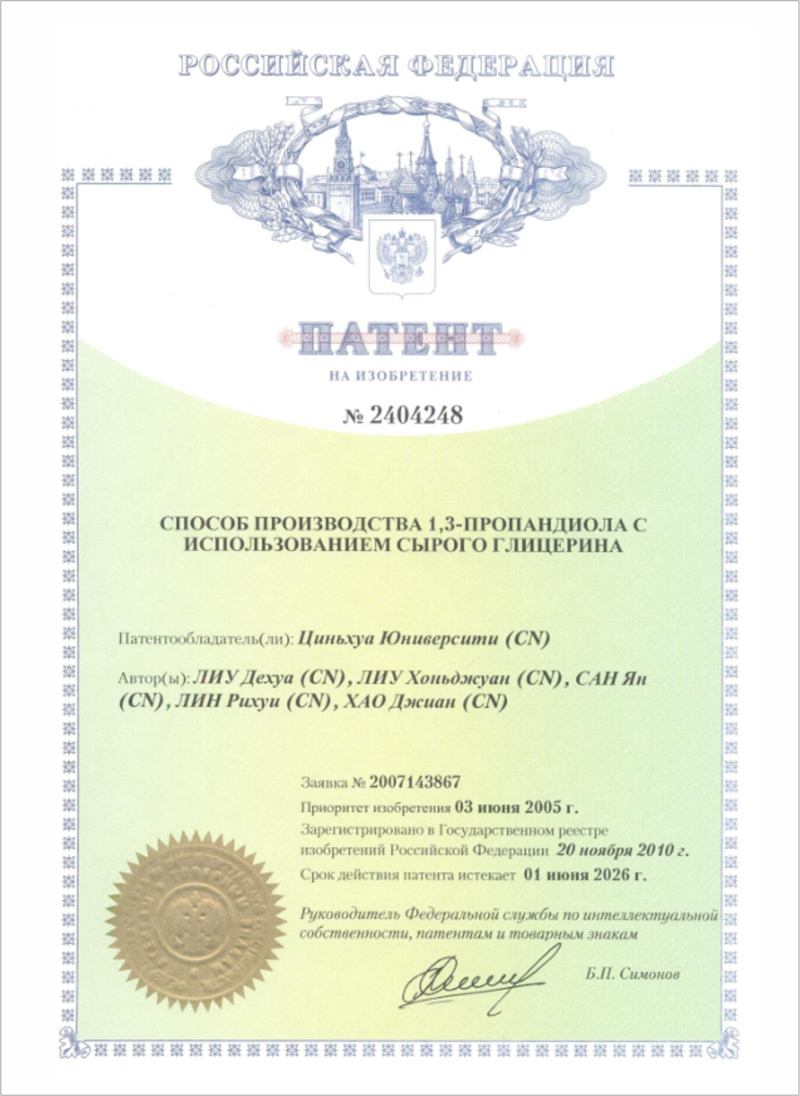俄罗斯授权专利：2404248